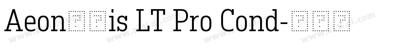 Aeon黑体is LT Pro Cond字体转换
